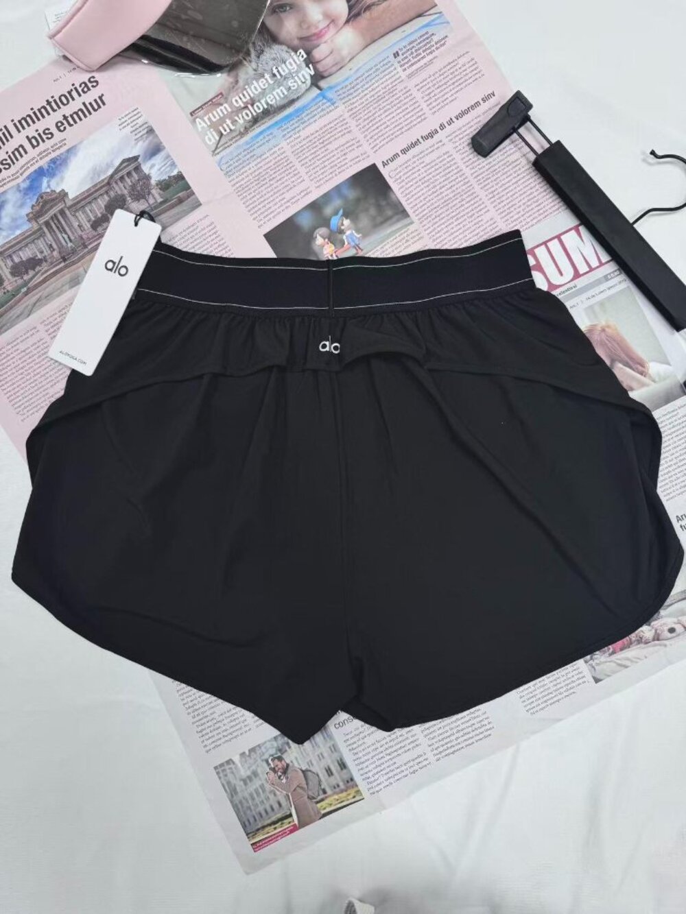 NWT ALO Yoga Match Point Short Black 💥 Lightweight Tennis Shorts - Picture 3 of 8